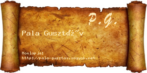 Pala Gusztáv névjegykártya