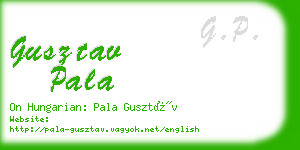 gusztav pala business card